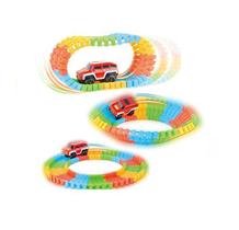 Brinquedo Carrinho c/ Pista Trilha Maluca P/ Montar Flexível
