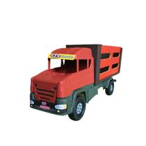 Brinquedo carrinho caminhão boiadeiro vermelho meninos 1 und