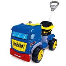 Brinquedo Carrinho com Empurrador Pedal Truck Azul - MARAL