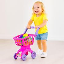 Brinquedo Carrinho Compra Divertida Frutas Legumes Infantil.
