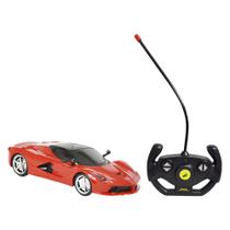 Brinquedo Carrinho Controle Remoto 4 Funções Ferrari Sport
