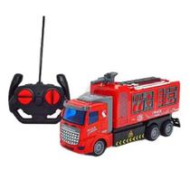 Brinquedo carrinho controle remoto bombeiro