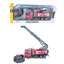 Brinquedo Carrinho Controle Remoto Carro Bombeiro C/ Escada Brinquedo Carrinho Controle Remoto Carro Bombeiro C/ Escada