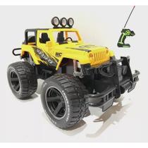Brinquedo Carrinho Controle Remoto Recarregável Off Road Jeep Caminhonete(Amarelo)