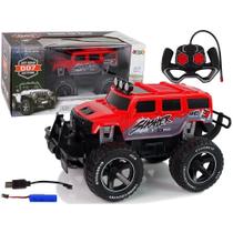 Brinquedo Carrinho Controle Remoto Recarregável Off Road Jeep Caminhonete(Vermelho)
