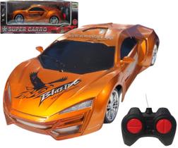 Brinquedo Carrinho Controle Remoto Sem Fio Esportivo Laranja - Toy King Brinquedos