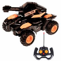 Brinquedo Carrinho Controle Remoto Tanque Guerra Solta Bolinhas de Gel Recarregável