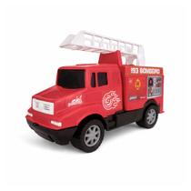 Brinquedo Carrinho de Bombeiro Samba Toys Vermelho Mini Caminhão