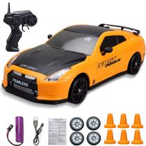 Brinquedo Carrinho de Carro Drift 4x4 Corrida Com Controle Remoto Bateria Recarregável Criança Infantil Kizumba -