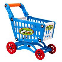 Brinquedo Carrinho De Compras Azul - Castela Brinquedo Carrinho De Compras Azul - Castela