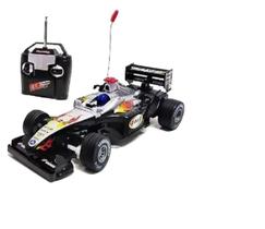 Brinquedo Carrinho de Controle Remoto Corrida Fórmula 1 Deluxe Car F1 Preto