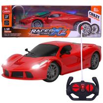 Brinquedo Carrinho de Controle Remoto Esportivo Vermelho C/ Luz 1:16 - Castela Brinquedo Carrinho de Controle Remoto Esportivo Vermelho C/ Luz 1:16 - Castela