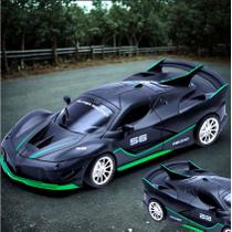 Brinquedo Carrinho De Controle Remoto Sem Fio Com Farol Led Super Esportivo Luxo Carro De Corrida