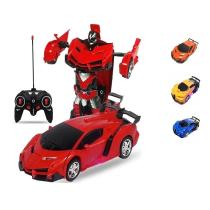 Brinquedo Carrinho de Controle Remoto Vira Robô TransformerS