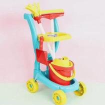 Brinquedo carrinho de limpeza colors - zuca toys