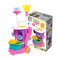Brinquedo Carrinho de Limpeza Infantil Cleaning Trolley Maral