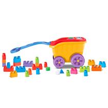 Brinquedo Carrinho De Mão Infantil C/ Blocos Didáticos - Divertoys