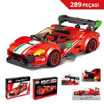 Brinquedo Carrinho de Montar Carros 289 Peças Carros Famosos Inmetro