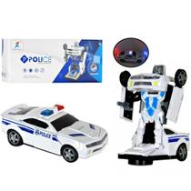 Brinquedo Carrinho de Policia Se Transforma em Robô Policial - Lezo Smart Technology