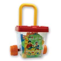 Brinquedo Carrinho De Puxar Com Blocos Brinquedo Carrinho De Puxar Com Blocos