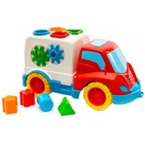 Brinquedo Carrinho Didático Bebe Peças De Encaixar - Samba Toys - Caminhão Carro Bebe Carrinho - PANAMI