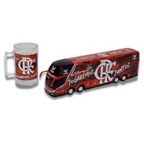 Brinquedo Carrinho Em Miniatura Ônibus Do Flamengo + Caneca