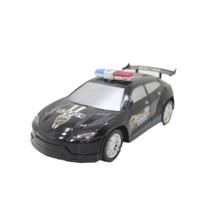 Brinquedo Carrinho Esportivo De Policia Fricção Preto