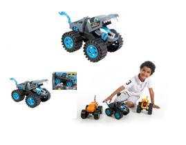 Brinquedo Carrinho Grande Dino Monster Truck Wolf Aventura