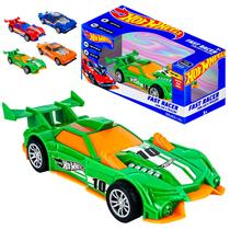 Brinquedo Carrinho Hot Wheels Fast Racer Com Fricção Luzes E Som De Motor Brinquedo Carrinho Hot Wheels Fast Racer Com Fricção Luzes E Som De Motor