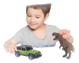 Brinquedo Carrinho Infantil E Tiranossauro Rex Safari Dinossauro Presente Criança