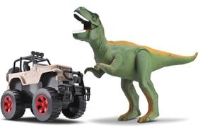 Brinquedo Carrinho Jipe Com Dinossauro Tiranossauro Rex Dino Island