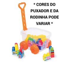 Brinquedo Carrinho Puxar Peças Montar Cores Educativo