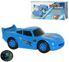 Brinquedo Carrinho Racing Com Luz Som Lança Discos.