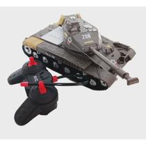 Brinquedo Carrinho Tanque De Guerra De Controle Remoto Com Luz E Som - Toy King