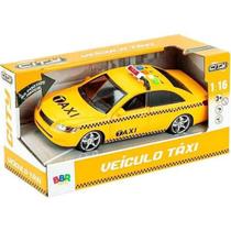 Brinquedo Carrinho Táxi com Fricção Luz e Som - Bbr Toys