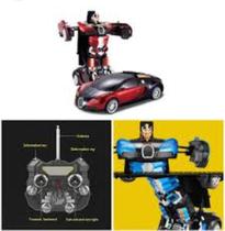 Brinquedo carrinho Transformes gira 360 com luz e som recarregável .