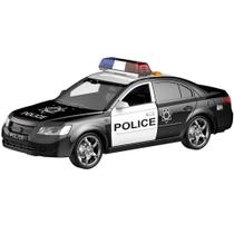 Brinquedo Carrinho Viatura de Polícia com Luz Som Fricção Abertura de Portas Shiny Toys