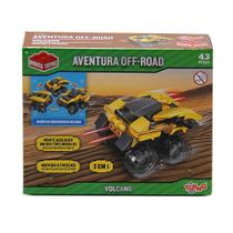 Brinquedo Carrinho Volcano Aventura Off-Road 3 Em 1 Com 43 Peças Toyng