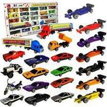 Brinquedo Carrinhos Coleção Metal+plástico Kit 25 Pçs Sort.