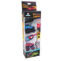 Brinquedo Carrinhos com Lançador Tipo Chave Kit 2 Unidades