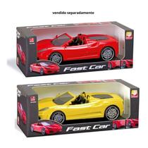 Brinquedo Carro Carrinho Conversível 30cm Fast Car Cabe Bonecos Silmar Brinquedos Presentes Menino Infantil