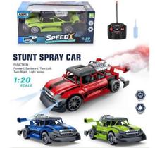 Brinquedo Carro De Controle Remoto Speed Nitro solta fumaça e luz