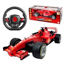 Brinquedo Carro De Corrida F1 Super Racing Com Direção Volante E Sons E Luz Realistas Brinquedo Carro De Corrida F1 Super Racing Com Direção Volante E Sons E Luz Realistas