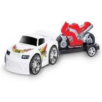 Brinquedo Carro Flash Sport Com Moto Usual Plastic Ref 118(9140)