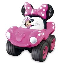 Brinquedo Carro Fofomóvel Minnie Rosa em Vinil Fácil de Lavar +4 meses Menina Líder Diversão Lazer - 2882
