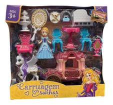 Brinquedo Carruagem dos Sonhos Princesa Miniatura Polibrinq