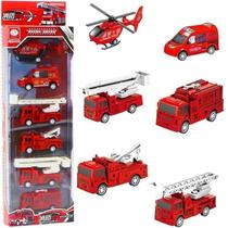 Brinquedo Cartelado Carrinhos de Bombeiro Fricção Coleção Miniatura Kit 6 Peças Missão Resgate Mini Veículos Heróis Bombeiros Diversão Garantida Brinquedo Cartelado Carrinhos de Bombeiro Fricção Coleção Miniatura Kit 6 Peças Missão Resgate Mini Veículos Heróis Bombeiros Diversão Garantida