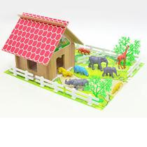 Brinquedo Casa Da Floresta Junges 26 Peças Em Mdf