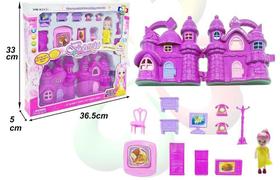 brinquedo casinha boneca com acessorios infantil