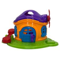 Brinquedo Casinha Cogumelo Encantado com 3 Peças para Encaixar Colorido Unissex Brinquedo Casinha Cogumelo Encantado com 3 Peças para Encaixar Colorido Unissex